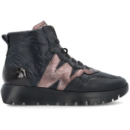 Hiszpańskie sneakersy za kostkę - WONDERS A-2493 CZARNE