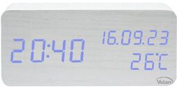 Zegar budzik drewniany led elektroniczny cyfrowy stojący -