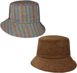 Kapelusz Dwustronny Two Styles Bucket by Lierys, zielony,