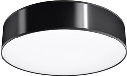 Sollux Czarny plafon okrągły SL.0917 abażurowy minimalistyczny