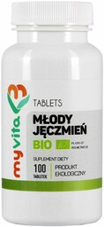 Młody Jęczmień BIO, 100 Tabletek, Myvita