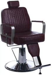 Fotel barberski HOMER BH-31237 Brązowy