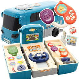 Interaktywny Autobus Edukacyjny 2w1 z Dźwiękiem Interaktywny, Rozkładany