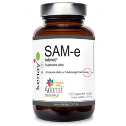 Kenay SAM-e Adonat S-Adenosyl-L-Methionine 120 kapsułek