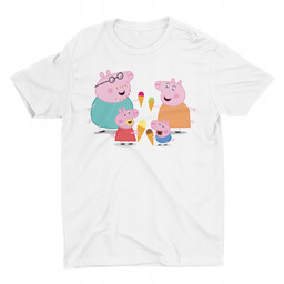 Koszulka Dziecięca-Świnka Peppa-Mix Kolory- 86 Xxxs