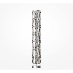 LAMPA PODŁOGOWA Puntes okrągła, metalowa podstawa i góra