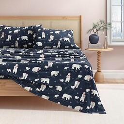 Great Bay Home Komplet pościeli flanelowej ze 100%