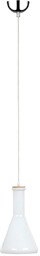 Lampa wisząca Bottles 1xE27 Max.60W Chromowany metal/Biały kabel