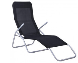 Domarex Leżak Fotel ogrodowy 180x60x96 ISWING RELAX czarny