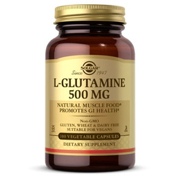 Suplement diety, Solgar, L-Glutamina 500 mg redukcja wagi,