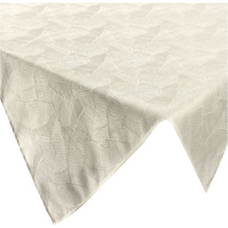 Obrus 140 x 180 Dekoracyjny Żakardowy Isla Krem