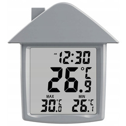 TERDENS - Termometr elektroniczny zaokienny - transparentny -