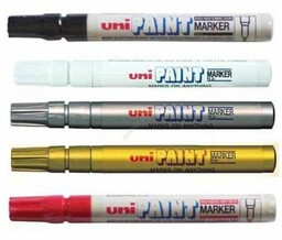 Marker olejowy 0,8-1,2mm UNI PAINT PX-21 srebrny /UNPX21/DSR/