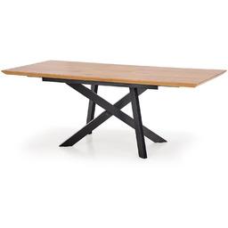 Stół rozkładany capital dąb złoty / czarny (180-240x90