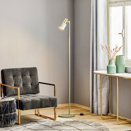 Lampa stojąca Destin Argon, zielony, salon / jadalnia,