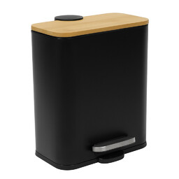 Nuxio Wąski kosz łazienkowy z bambusem ZETRU, 5