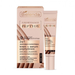 Ujędrniające Peptydy ujędrniająco-rozświetlający krem + serum peptydowe 2w1
