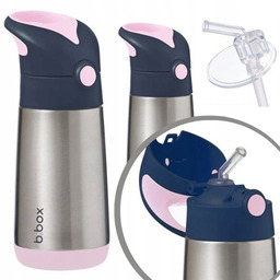 B.box Bidon Termiczny Ze Słomką 350 ML Indigo