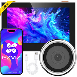 Wizjer Elektroniczny Ezviz WiFi Srebrny 35-105mm z kamerą