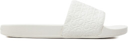 Klapki Calvin Klein Slide Saff Mono HW0HW02106 Biały