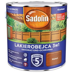 Lakierobejca Dekoracyjno-Ochronna 3w1 Mahoń 2,5 l Sadolin