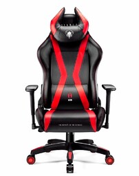 Fotel Gamingowy Diablo X-Horn 2.0 King: Czarno-czerwony