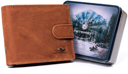 Portfel skórzany Peterson PTN N992L-CHM-M j. brązowy