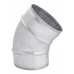 Kolano BP fi 125 mm kąt 45 wentylacyjne