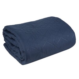 Eurofirany Narzuta dekoracyjna 170x210 Boni 2 granatowa geometria
