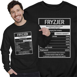 Bluza Dla Fryzjera Śmieszny Prezent Etykieta GDA Bluza