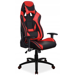 Fotel obrotowy Supra Signal czarno-czerwony biurowy gamingowy Tilt