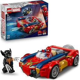 LEGO Marvel Spider-Man w samochodzie kontra zvenomowany Wolverine,