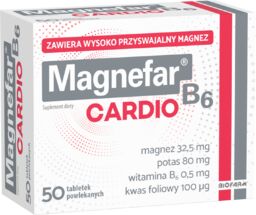Magnefar B6 Cardio, 50 tabletek