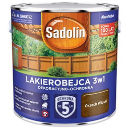 Lakierobejca Dekoracyjno-Ochronna 3w1 Orzech Włoski 2,5 l Sadolin