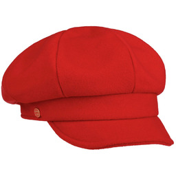Women s Newsboy Cap by Mayser, czerwony, cm