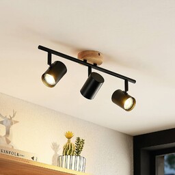 Lampa sufitowa Lindby Xiomara, 3-punktowa, 68 cm długości,