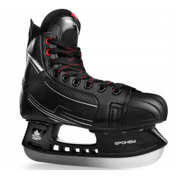 Męskie łyżwy hokejowe Spokey Forma Czarny/czerwony 42