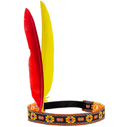 Opaska Indianina z 2 piórkami - 1 szt.