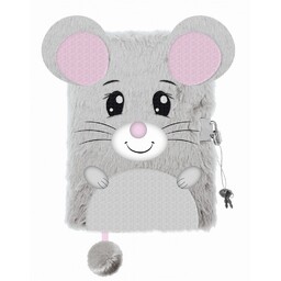 Pamiętnik z kłódką włochacz A5 96k Myszka Majewski