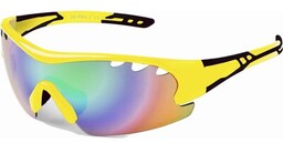 KROSS Okulary rowerowe DX-Pro 2 Zólto-czarny T4COK000011YLBK RABAT