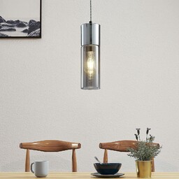 Lindby Lampa wisząca Eleen z cylindrami ze szkła