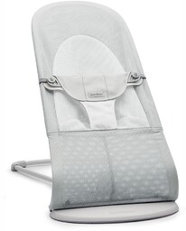 BabyBjorn, leżaczek, Balance Soft Mesh, szaro-biały