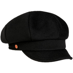 Women s Newsboy Cap by Mayser, czarny, cm