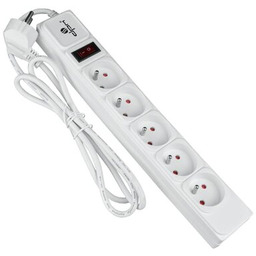 Listwa ochronna DPM z wyłącznikiem - 5 gniazd