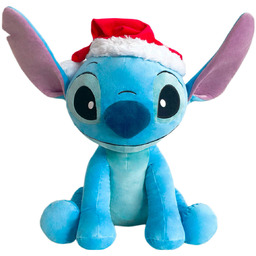 Disney Stitch w czapce Mikołaja, 50 cm