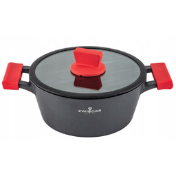 Garnek Zwieger Obsidian 24CM Pokrywa Indukcja