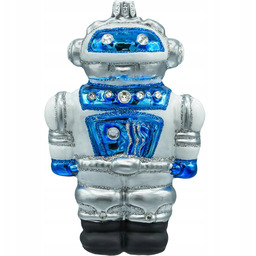 Bombka choinkowa Ozdoba szklana Ręcznie malowana 13 cm