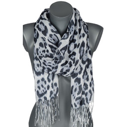 Szalik damski szal cienki wiosenny modny wzór