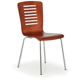 Krzesło do jadalni drewniane LINES, orzech