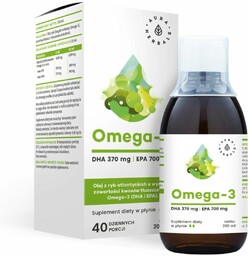 Aura Herbals Omega-3 w płynie 370 DHA /